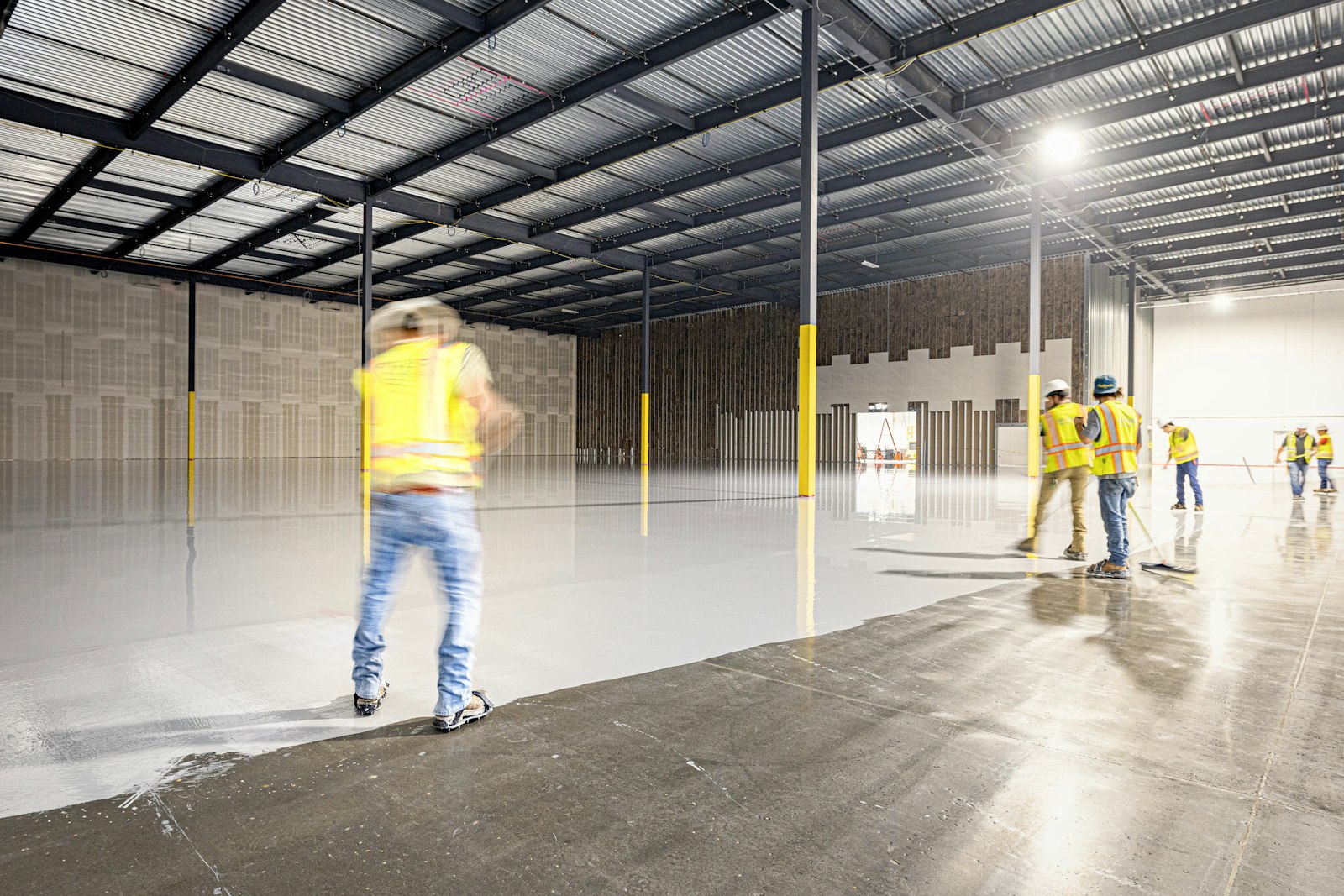 Commercial flooring installation