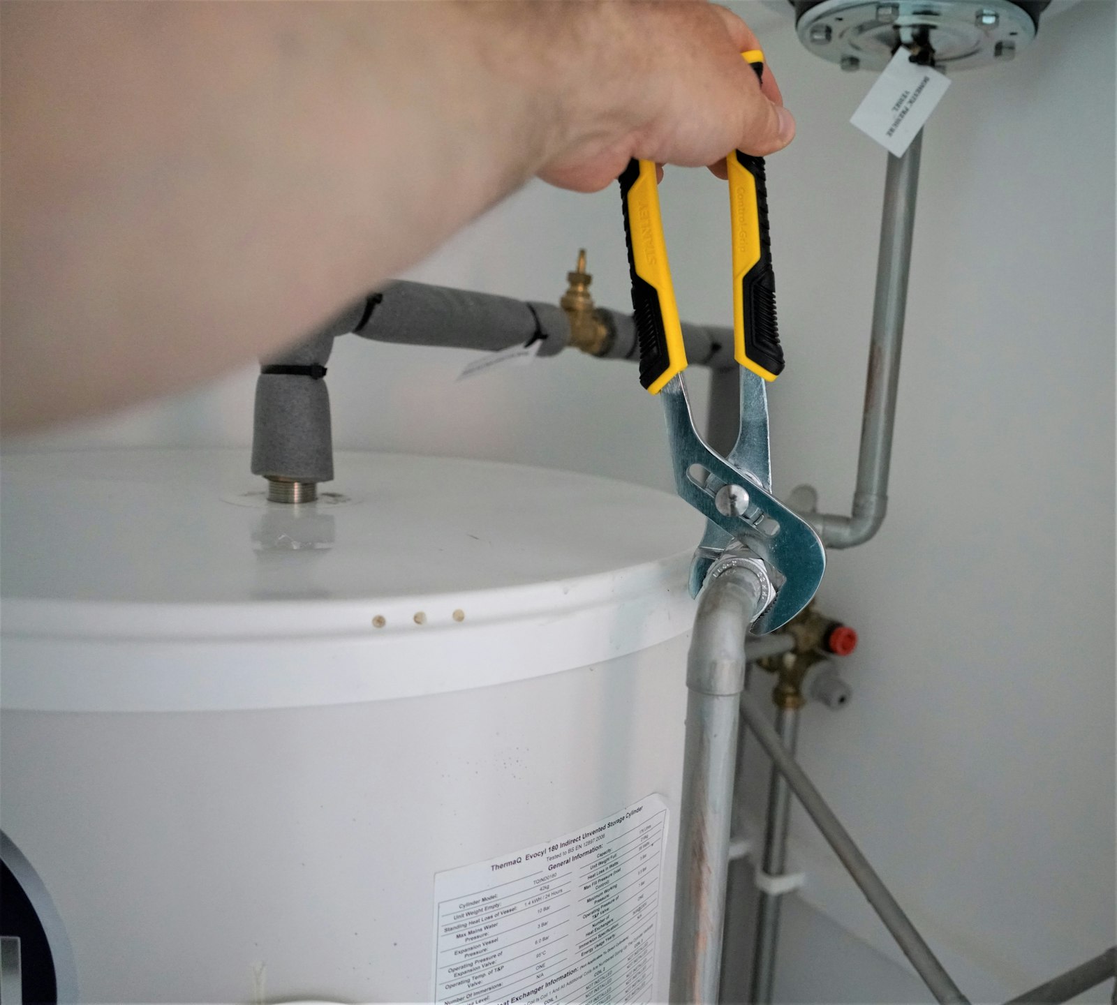 Commercial plumbing installation