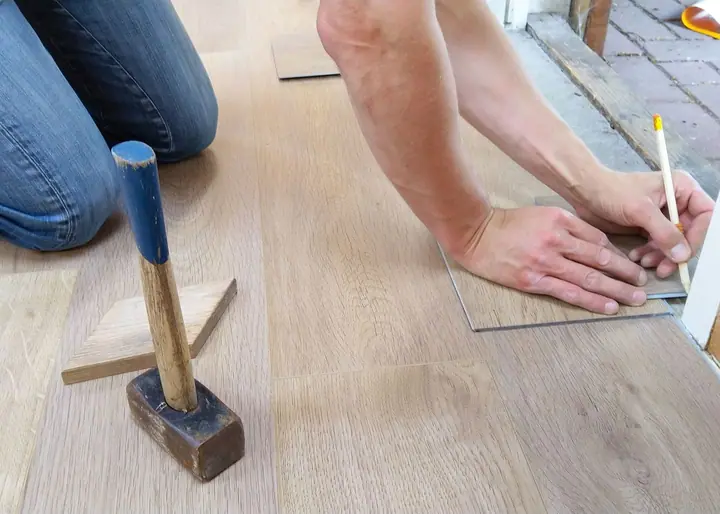 Commercial flooring installation